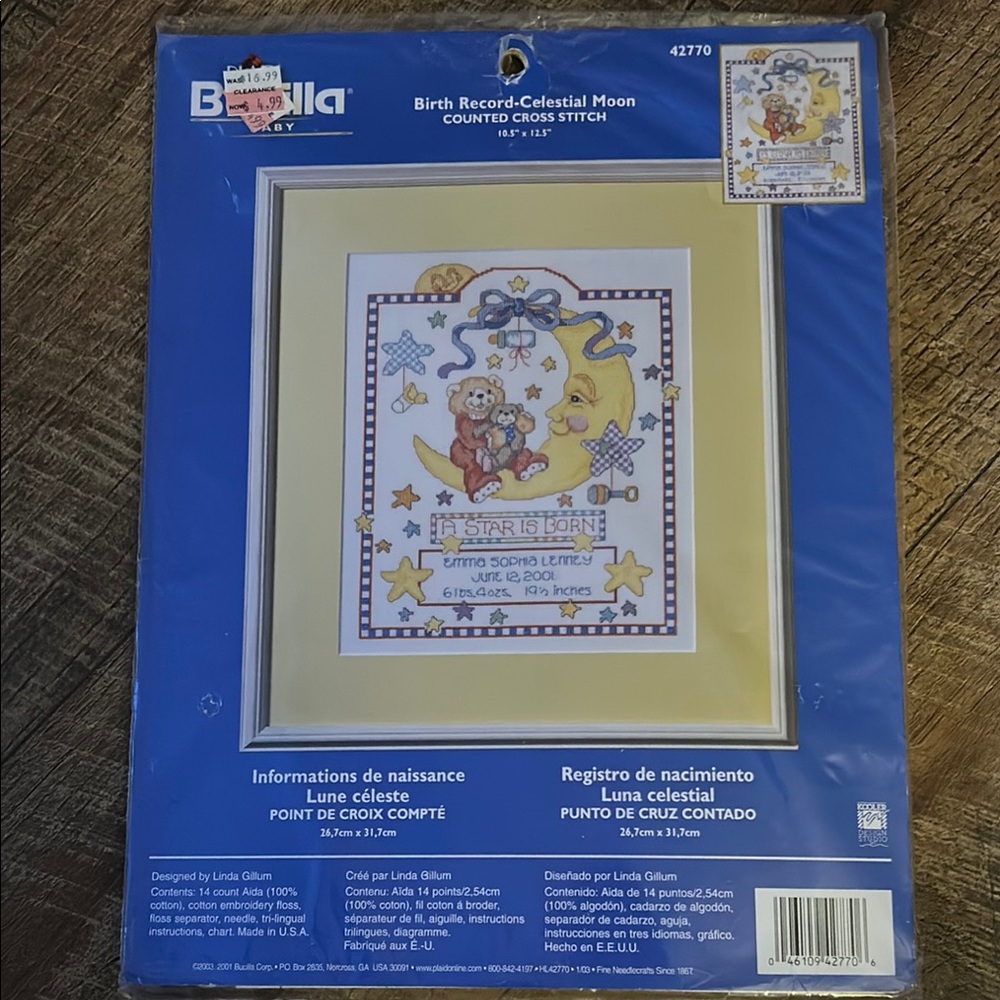 Bucilla Blue and Yellow Craft Kit for Creative Needlework